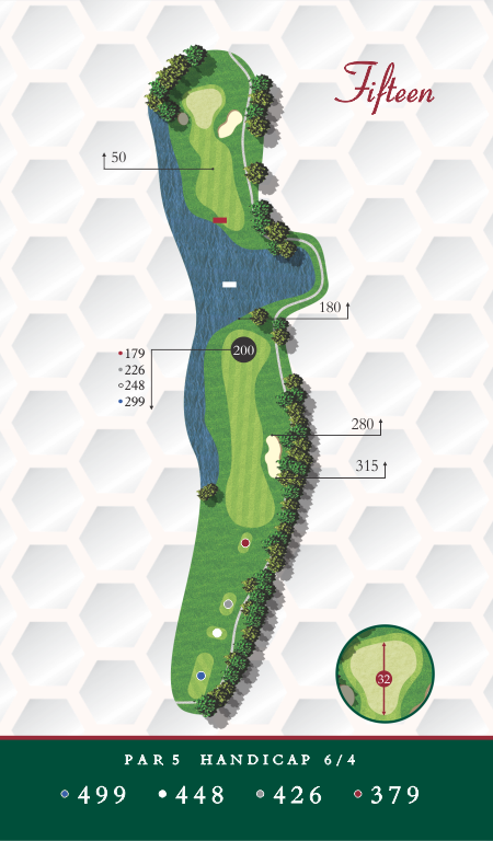 Course Map Chesapeake Golf Club Hole 15