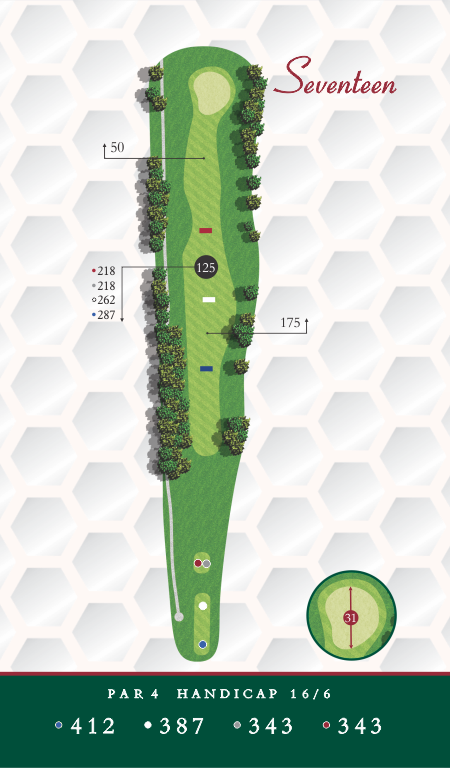 Course Map Hole 17 Chesapeake Golf Club