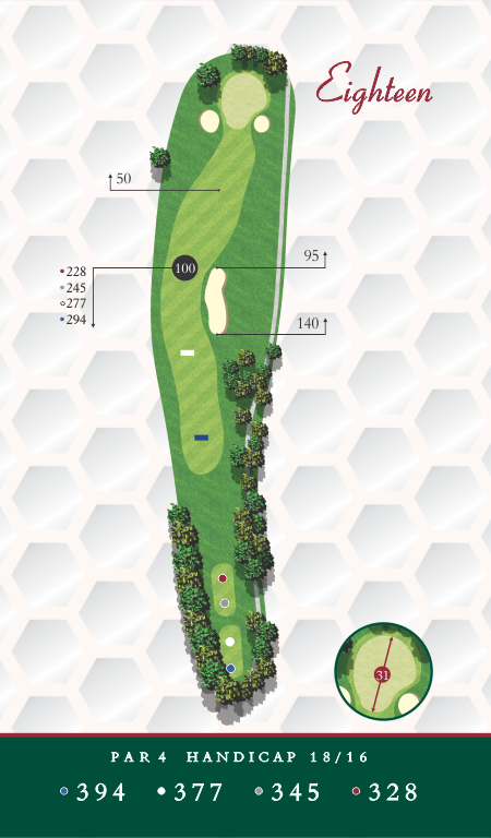 Course Map Hole 18 Chesapeake Golf Club