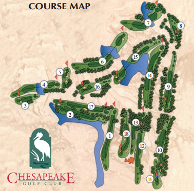 Course Layout Chesapeake Golf